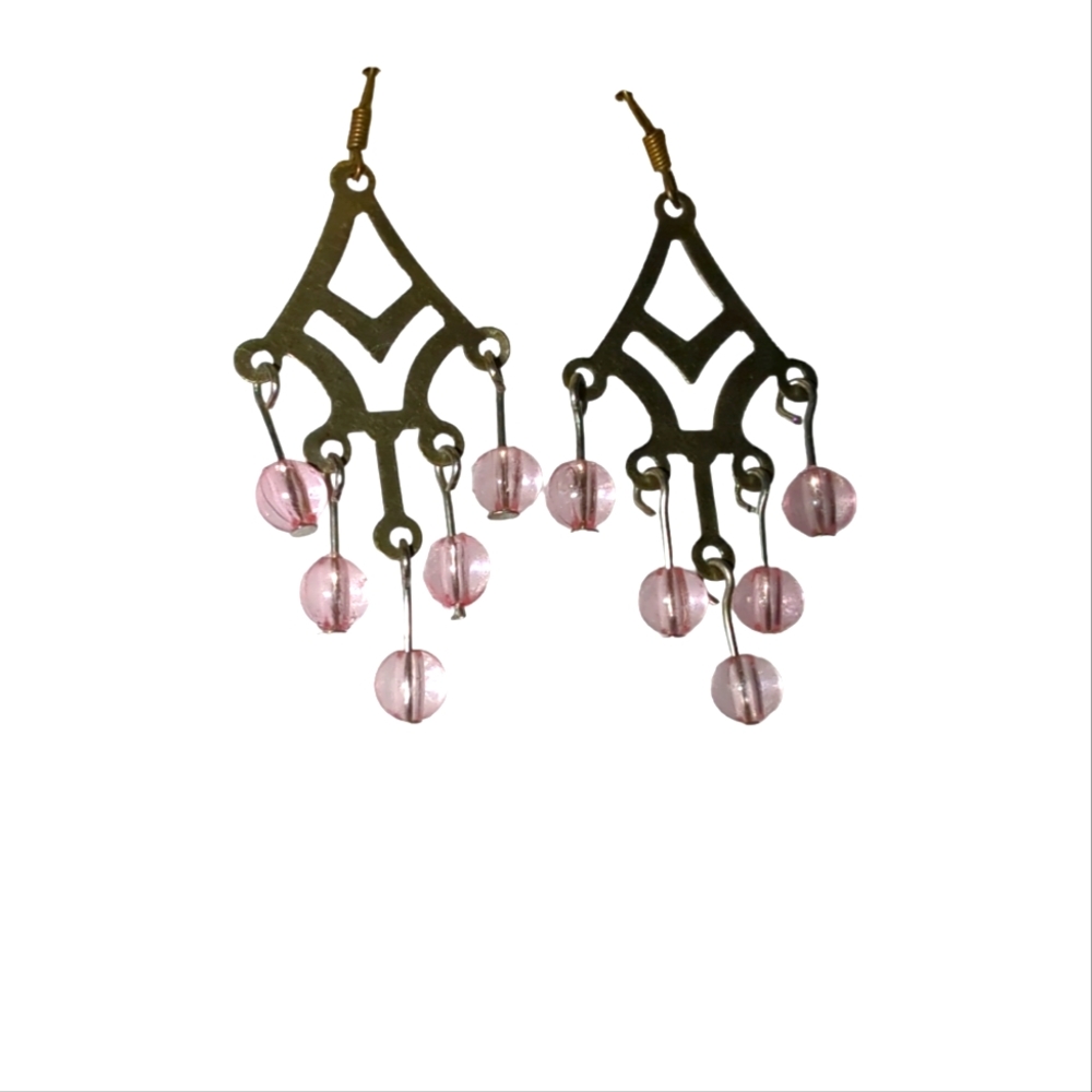 Beaded dangle earrings